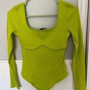 lime green bodysuit